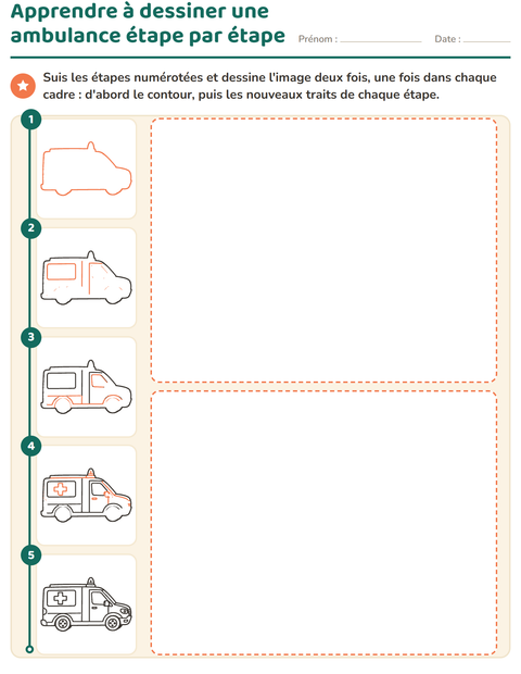 Aperçu de la fiche Apprendre à dessiner pour École maternelle (grande section, 5-7 ans)