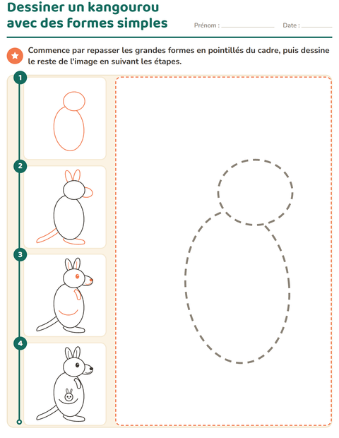 Aperçu de la fiche Apprendre à dessiner pour École maternelle (grande section, 5-7 ans)