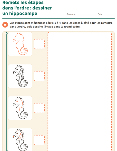 Aperçu de la fiche Apprendre à dessiner pour CP (cours préparatoire)