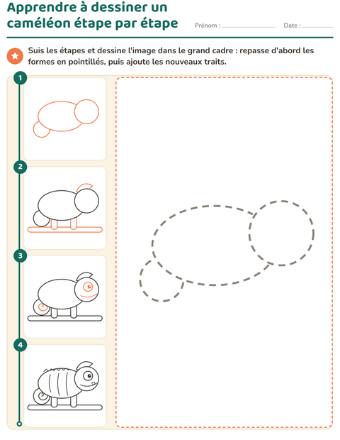 Aperçu de la fiche Apprendre à dessiner pour École maternelle (grande section, 5-7 ans)