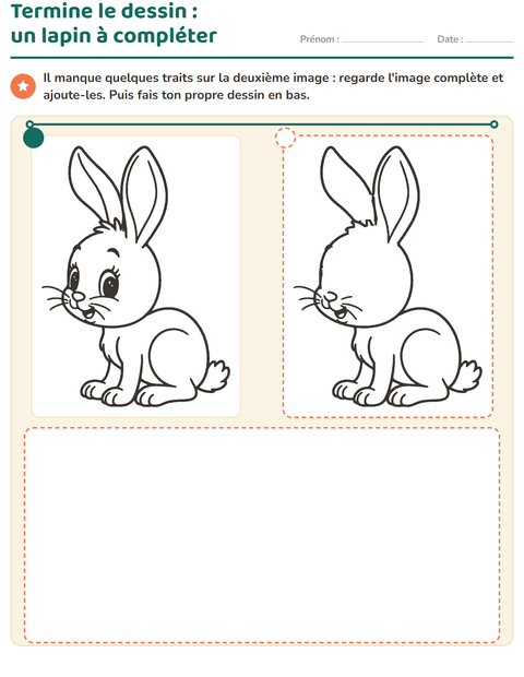 Aperçu de la fiche Apprendre à dessiner pour École maternelle (grande section, 5-7 ans)