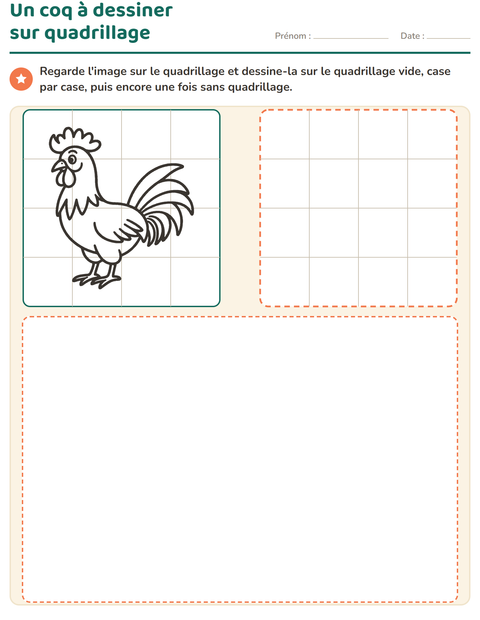 Aperçu de la fiche Apprendre à dessiner pour CP (cours préparatoire)