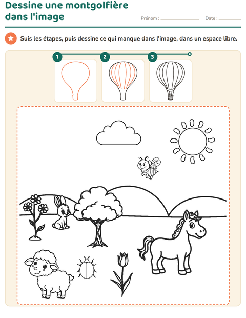 Aperçu de la fiche Apprendre à dessiner pour CP (cours préparatoire)