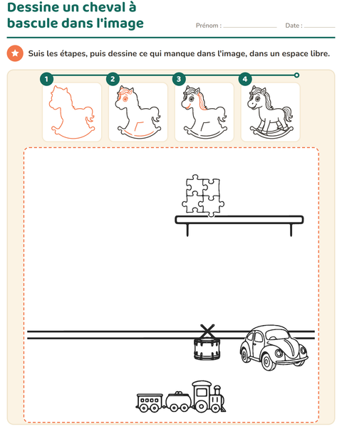 Aperçu de la fiche Apprendre à dessiner pour CP (cours préparatoire)