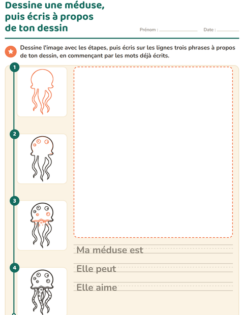 Aperçu de la fiche Apprendre à dessiner pour CE1 (cours élémentaire 1)