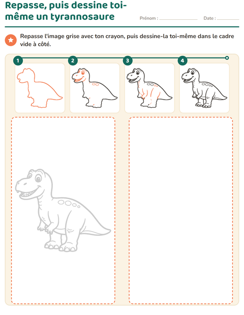 Aperçu de la fiche Apprendre à dessiner pour École maternelle (grande section, 5-7 ans)