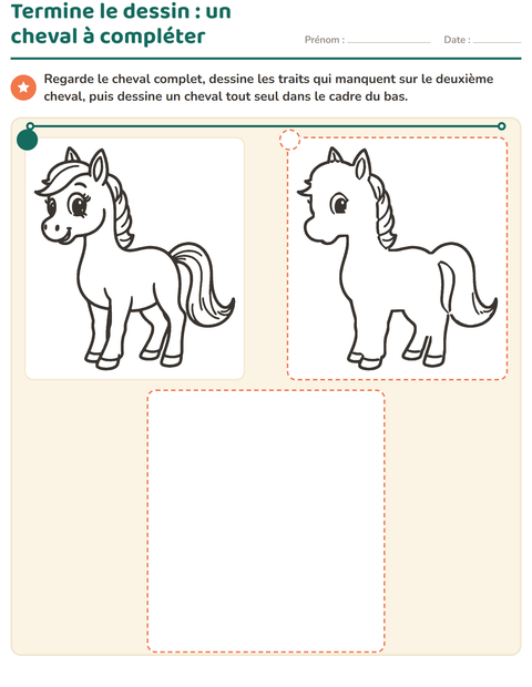 Aperçu de la fiche Apprendre à dessiner pour École maternelle (grande section, 5-7 ans)