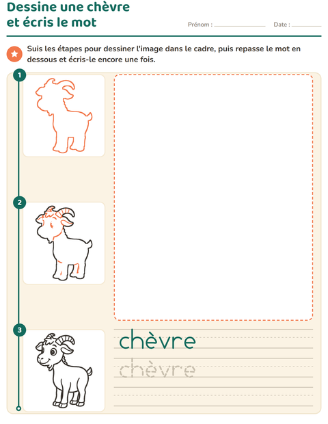 Aperçu de la fiche Apprendre à dessiner pour École maternelle (grande section, 5-7 ans)