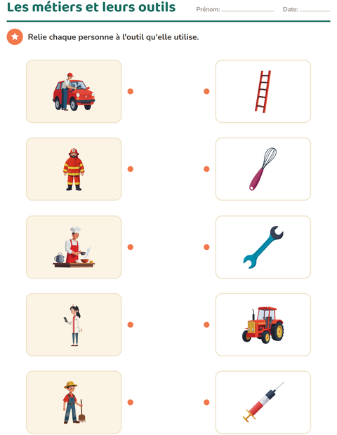 Aperçu de la fiche Associations en sciences pour École maternelle (grande section, 5-7 ans)