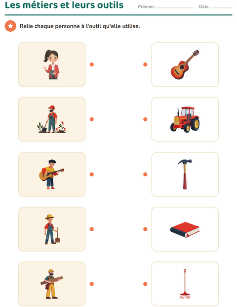Aperçu de la fiche Associations en sciences pour École maternelle (grande section, 5-7 ans)