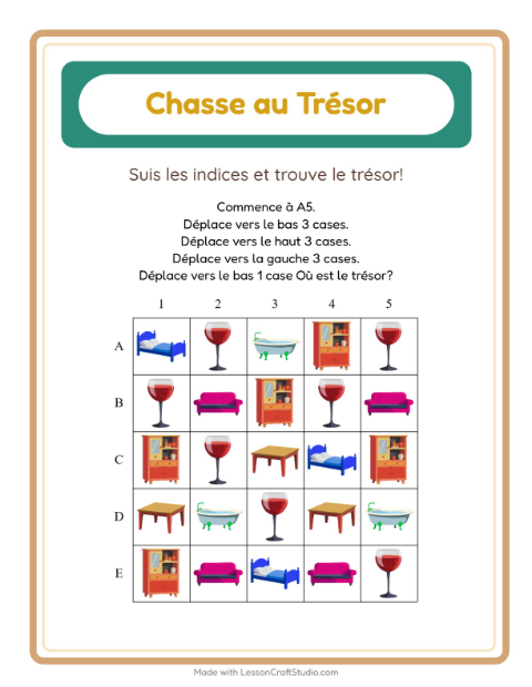 Chasse au trésor – Autour de la maison