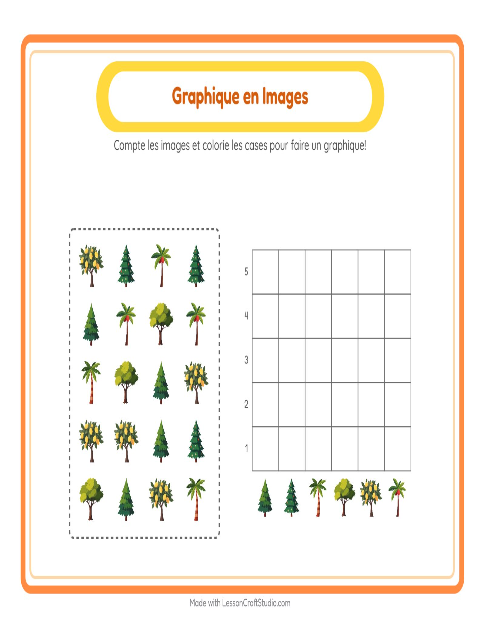 Aperçu de la fiche Comptage Graphique avec Arbres pour École maternelle (grande section, 5-7 ans)