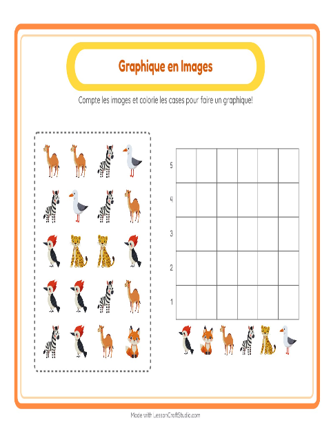 Aperçu de la fiche Comptage Graphique pour École maternelle (grande section, 5-7 ans)