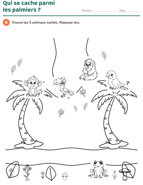 Aperçu de la fiche Dessins à repasser pour CP (cours préparatoire)