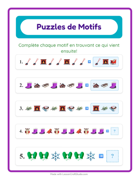 Aperçu de la fiche Fiche De Modèles avec Hiver pour CP (cours préparatoire)