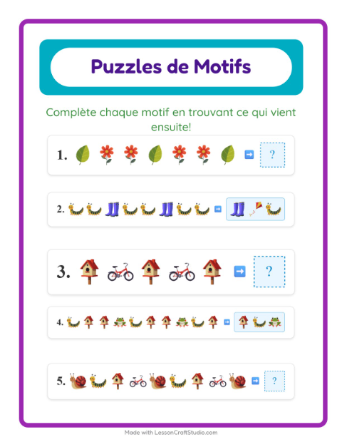 Aperçu de la fiche Fiche De Modèles avec Printemps pour CP (cours préparatoire)