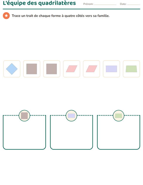 Géométrie au CE2 : quadrilatères, angles droits, périmètre — 3