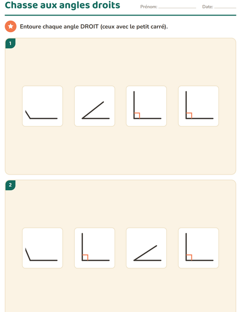 Géométrie au CE2 : quadrilatères, angles droits, périmètre — 4