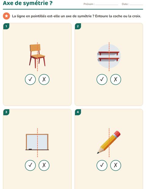 Aperçu de la fiche Géométrie avec Salle de classe pour CE1 (cours élémentaire 1)