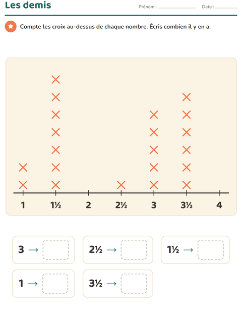 Aperçu de la fiche Graphiques et données avec Espace pour CE2 (cours élémentaire 2)