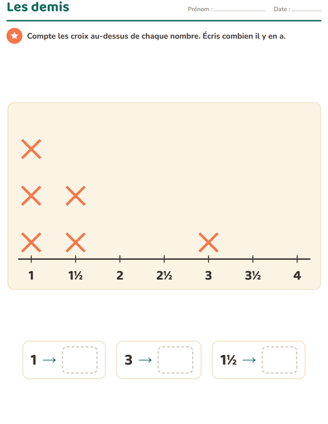 Aperçu de la fiche Graphiques et données avec Fruits pour CE2 (cours élémentaire 2)