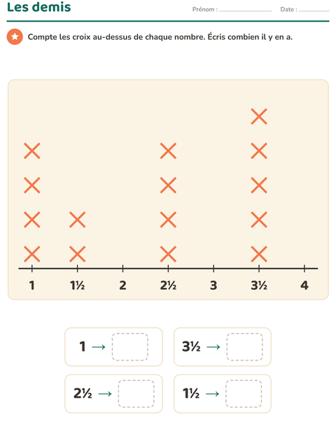 Aperçu de la fiche Graphiques et données avec Plage pour CE2 (cours élémentaire 2)