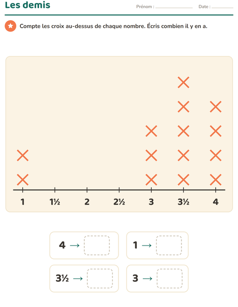 Aperçu de la fiche Graphiques et données avec Vie océanique pour CE2 (cours élémentaire 2)