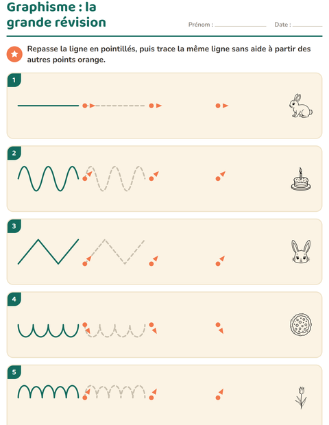 Aperçu de la fiche Graphisme avec Pâques NB pour École maternelle (grande section, 5-7 ans)