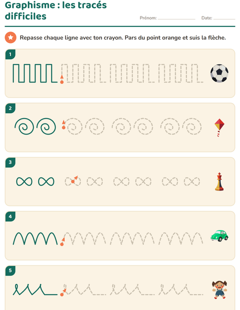 Graphisme : les tracés difficiles