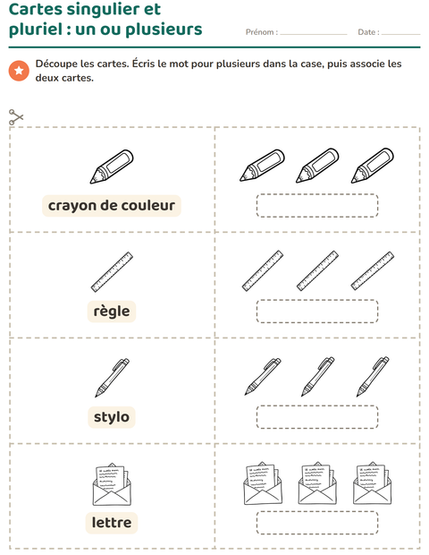 Aperçu de la fiche Imagier avec Éducation NB pour École maternelle (grande section, 5-7 ans)