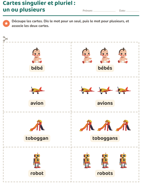 Aperçu de la fiche Imagier avec Jouets pour École maternelle (grande section, 5-7 ans)