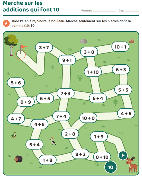 Aperçu de la fiche Jeux de labyrinthe pour CP (cours préparatoire)