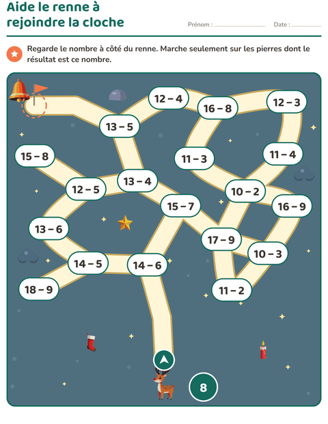 Aperçu de la fiche Jeux de labyrinthe pour CP (cours préparatoire)