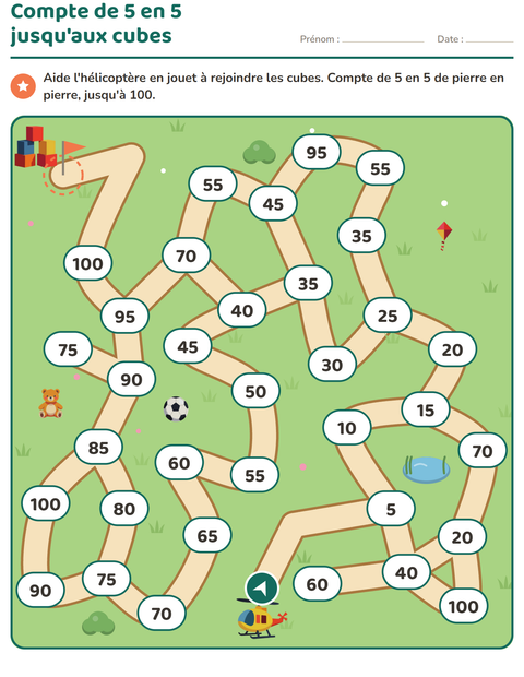 Aperçu de la fiche Jeux de labyrinthe pour CE1 (cours élémentaire 1)
