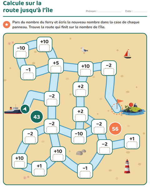 Aperçu de la fiche Jeux de labyrinthe pour CE1 (cours élémentaire 1)