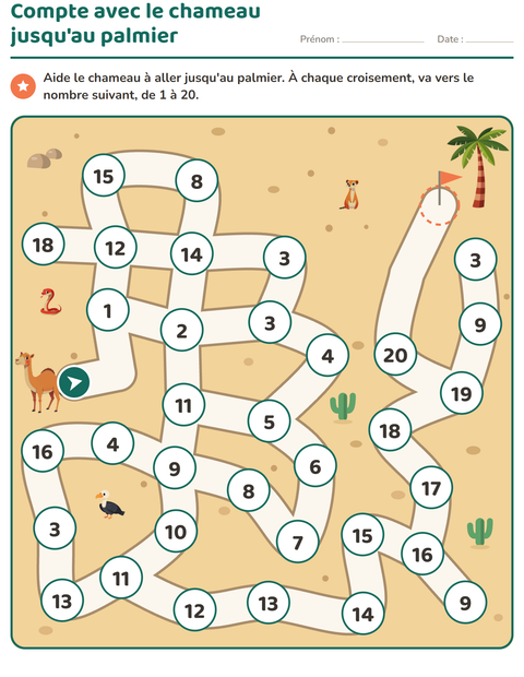 Aperçu de la fiche Jeux de labyrinthe pour École maternelle (grande section, 5-7 ans)