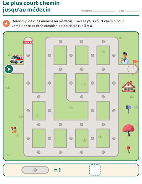 Aperçu de la fiche Jeux de labyrinthe pour CP (cours préparatoire)