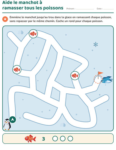 Aperçu de la fiche Jeux de labyrinthe pour CP (cours préparatoire)