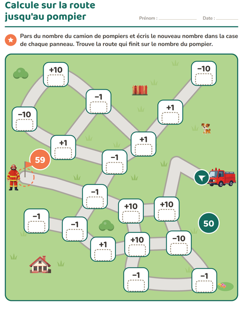 Aperçu de la fiche Jeux de labyrinthe pour CE1 (cours élémentaire 1)