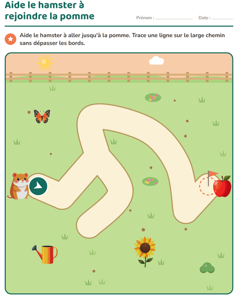 Aperçu de la fiche Jeux de labyrinthe pour École maternelle (grande section, 5-7 ans)