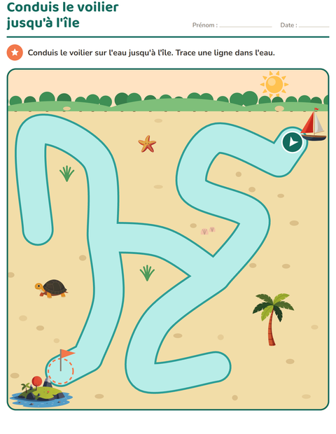 Aperçu de la fiche Jeux de labyrinthe pour École maternelle (grande section, 5-7 ans)