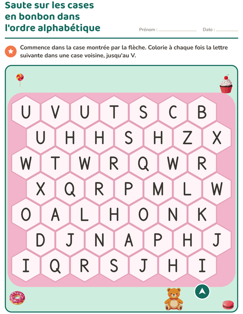 Aperçu de la fiche Jeux de labyrinthe pour CP (cours préparatoire)