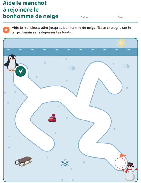 Aperçu de la fiche Jeux de labyrinthe pour École maternelle (grande section, 5-7 ans)