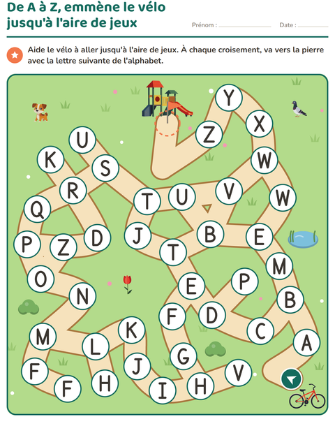 Aperçu de la fiche Jeux de labyrinthe pour École maternelle (grande section, 5-7 ans)