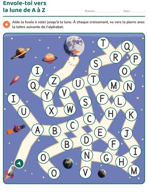 Aperçu de la fiche Jeux de labyrinthe pour École maternelle (grande section, 5-7 ans)