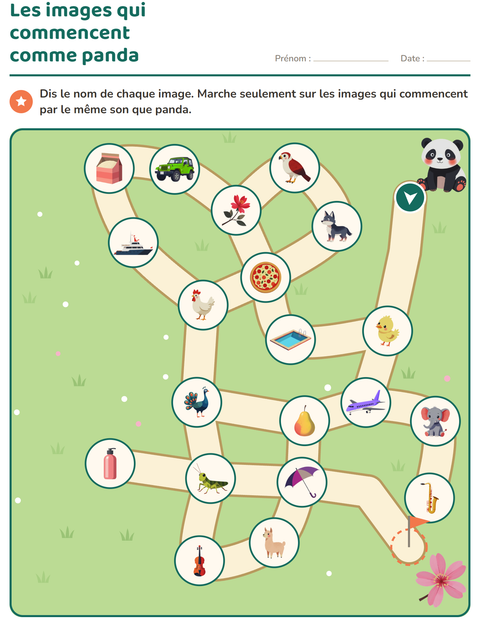 Aperçu de la fiche Jeux de labyrinthe pour École maternelle (grande section, 5-7 ans)