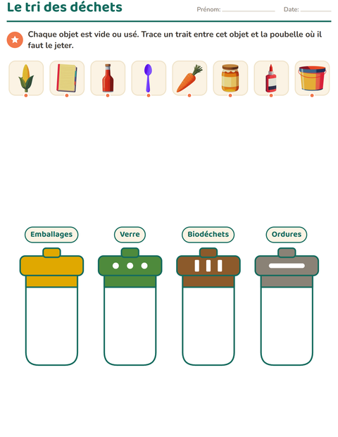 Le tri des déchets
