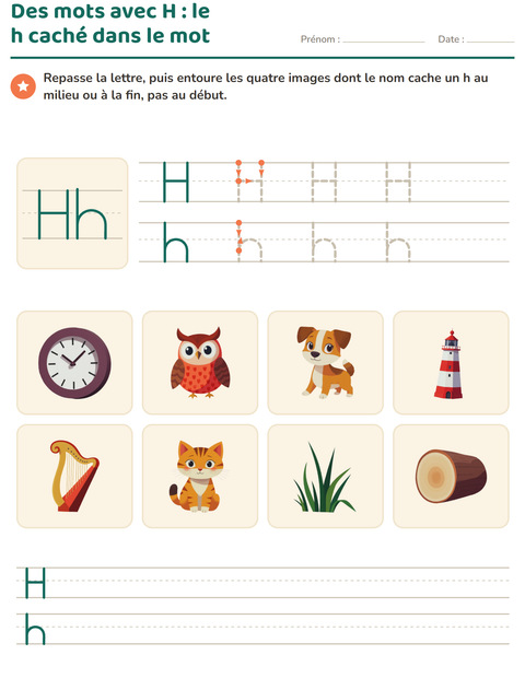 Aperçu de la fiche La lettre de la semaine pour École maternelle (grande section, 5-7 ans)