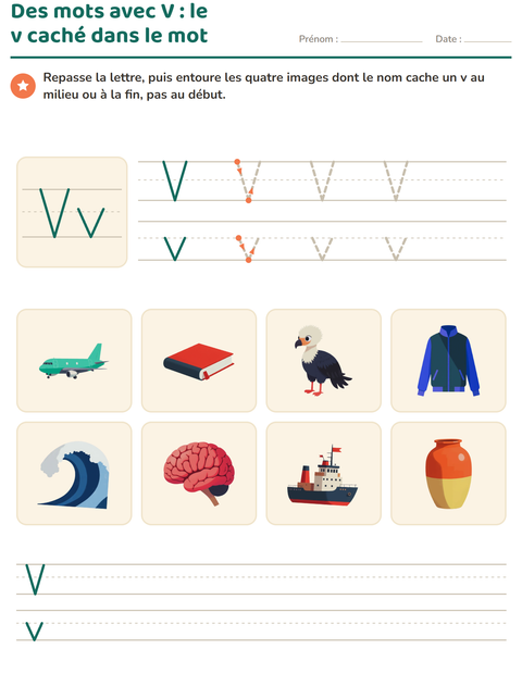 Aperçu de la fiche La lettre de la semaine pour École maternelle (grande section, 5-7 ans)