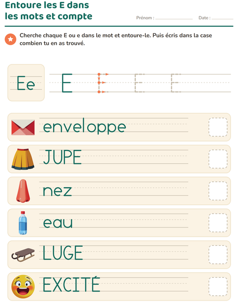Aperçu de la fiche La lettre de la semaine pour École maternelle (grande section, 5-7 ans)